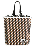 PUCCIgeometric pattern frilled shoulder bag