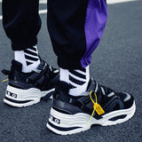Spring New Men's Shoes Color Matching Old Shoes Thick-Soled Increased Shoes