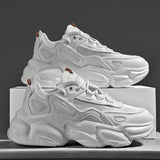 Summer Breathable  New White Daddy Shoes