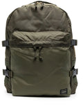 Porter-Yoshida & Co.logo patch buckled backpack