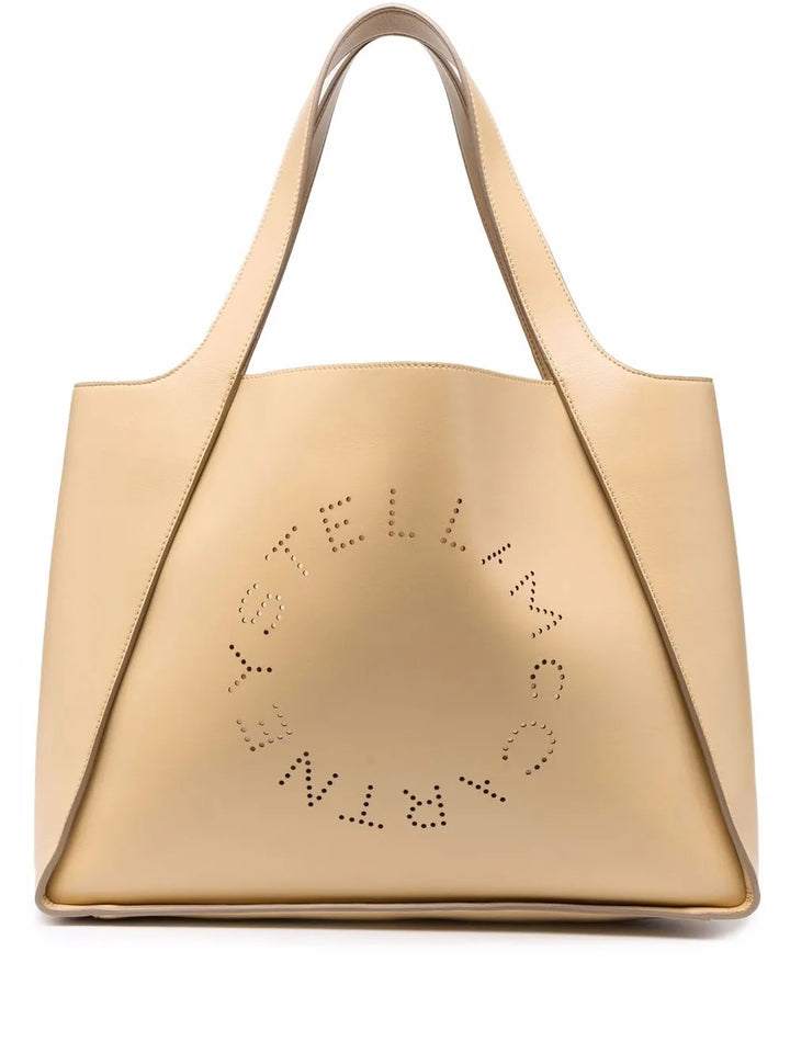 Stella McCartneyperforated logo tote bag