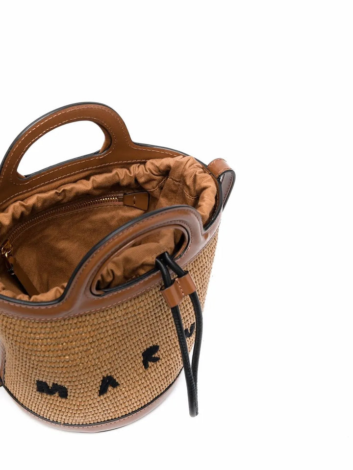 MarniTropicalia logo-embroidered bucket bag