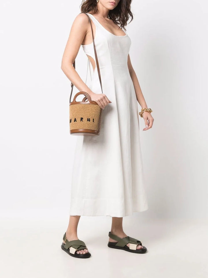 MarniTropicalia logo-embroidered bucket bag