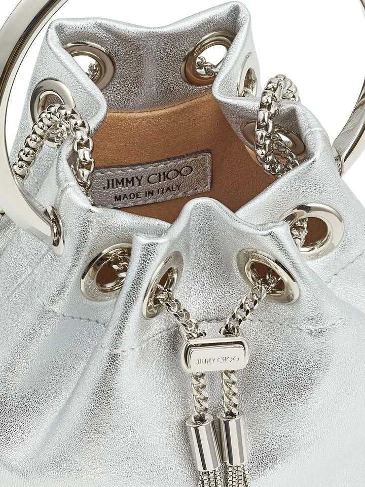 Jimmy ChooBon Bon micro bucket bag