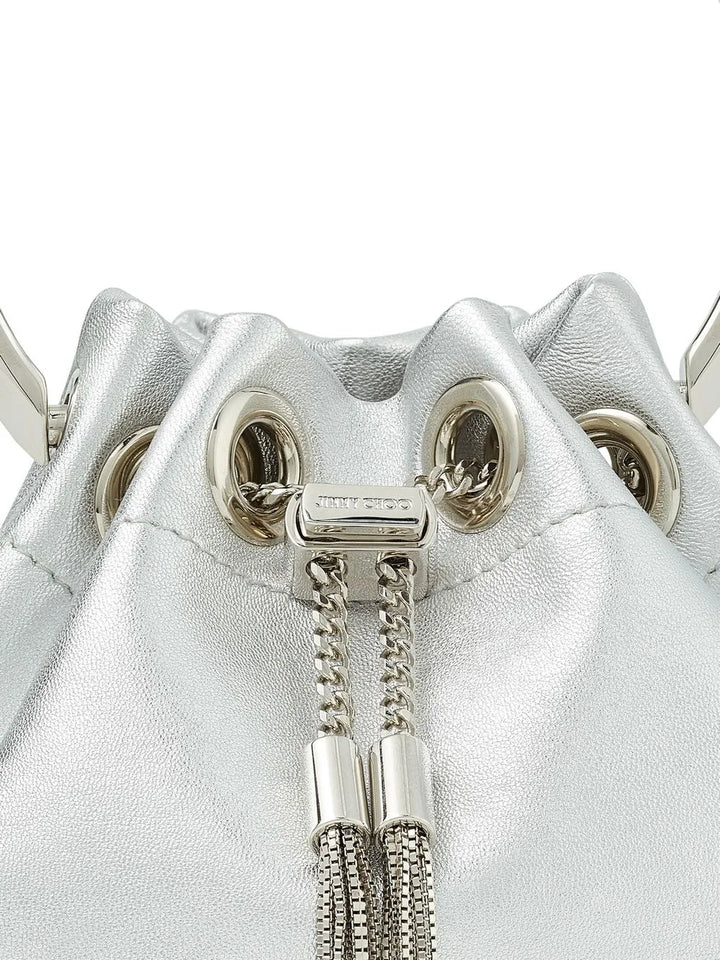 Jimmy ChooBon Bon micro bucket bag
