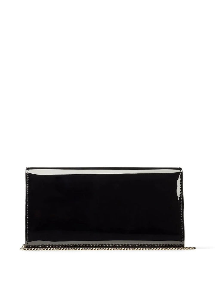 Jimmy ChooEmmie patent leather clutch bag