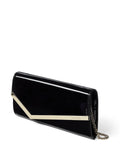 Jimmy ChooEmmie patent leather clutch bag