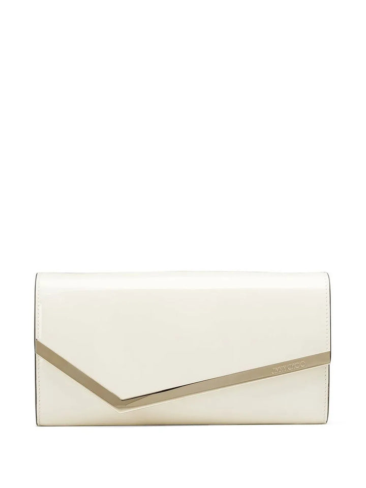 Jimmy ChooEmmie leather clutch bag