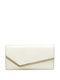 Jimmy ChooEmmie leather clutch bag