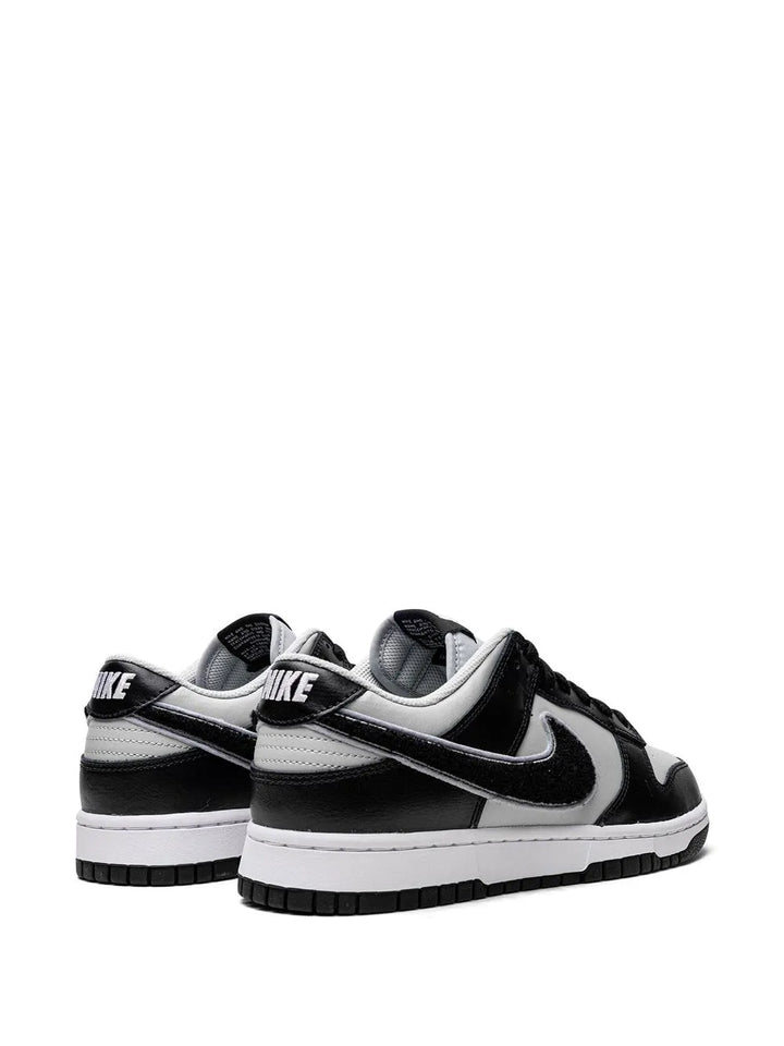 Dunk Low Chenille Swoosh Black Grey Sneakers