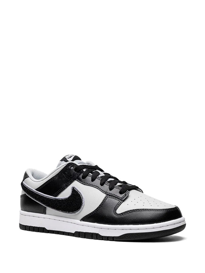 Dunk Low Chenille Swoosh Black Grey Sneakers