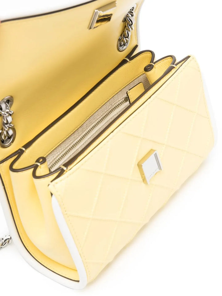 Tory Burchembossed and quilted cross-body bag