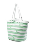 Casadeistripe-pattern leather tote bag