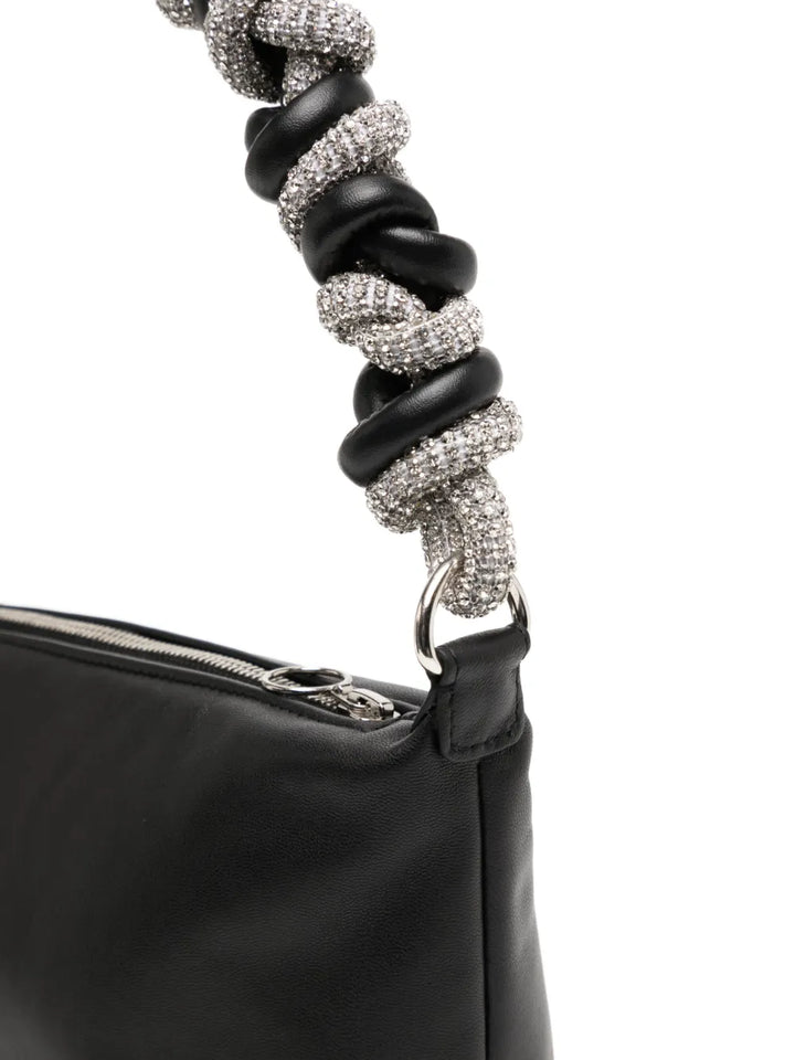 Karacrystal-embellished shoulder bag