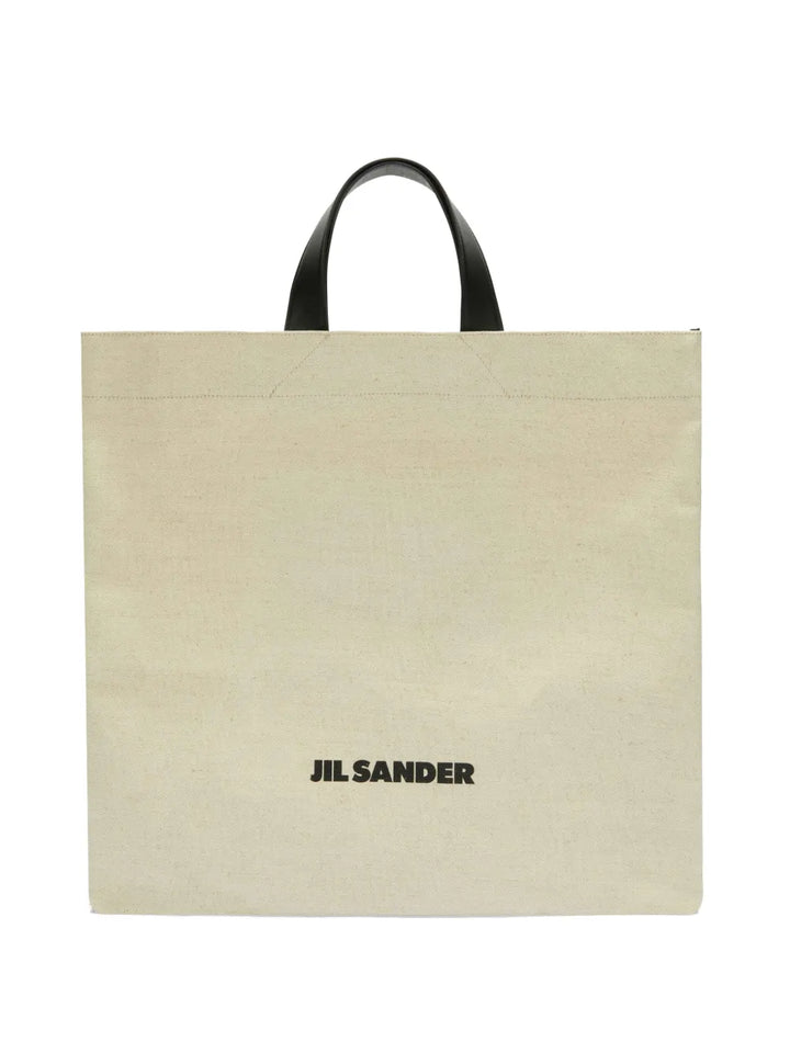 Jil Sanderlogo-print cotton tote bag