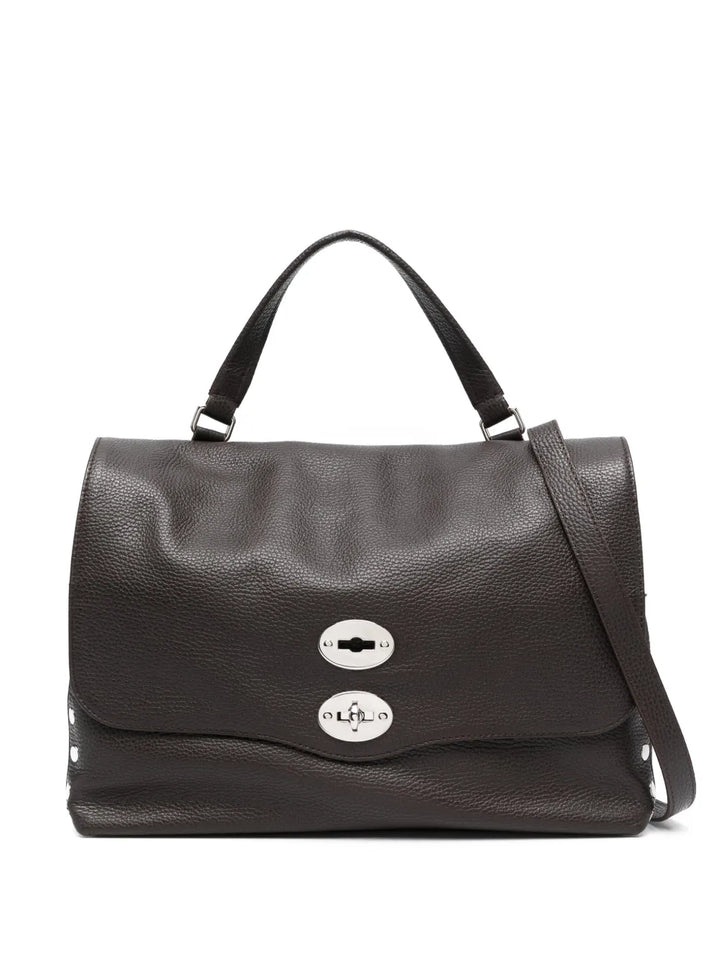New SeasonZanellatolarge Postina leather tote bag