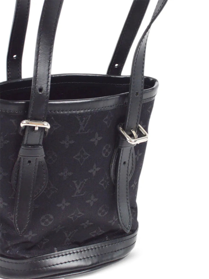 Pre-OwnedLouis Vuitton Pre-Owned2001 mini satin bucket bag