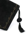 Pre-OwnedChristian Dior Pre-Owned1970s embroidered suede shoulder bag