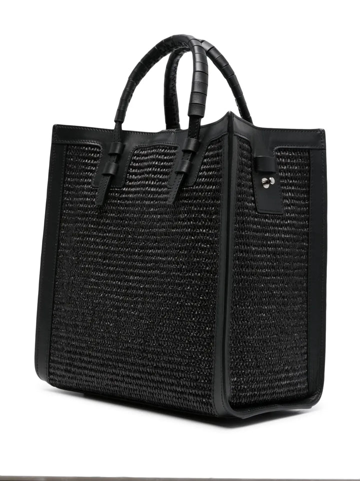 CasadeiBeaurivage raffia tote bag