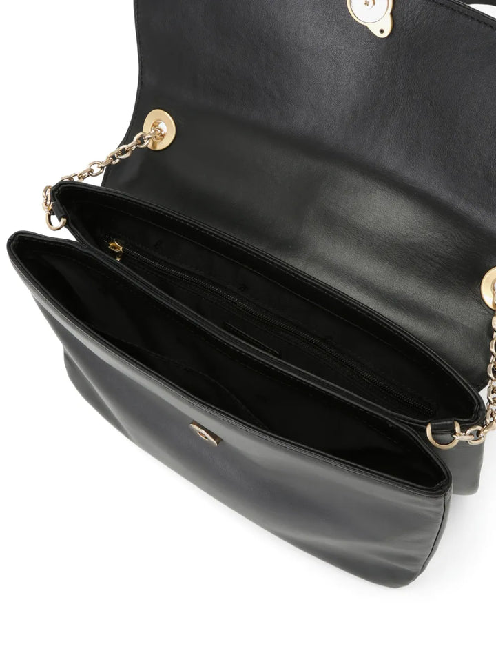 agn b. logo-clasp leather crossbody bag