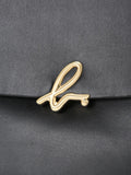 agn b. logo-clasp leather crossbody bag