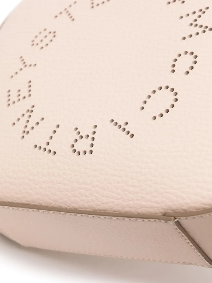 Stella McCartneylogo-perforated faux-leather mini bag