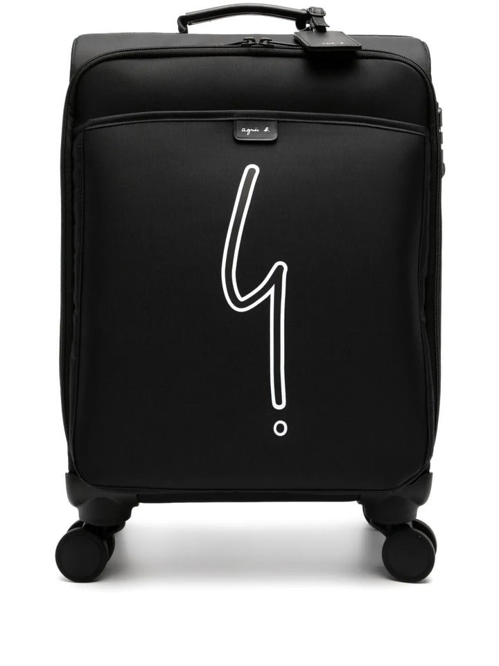agn b. logo-print trolley bag - Bags