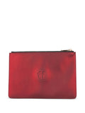 Maison Margielametallic leather clutch