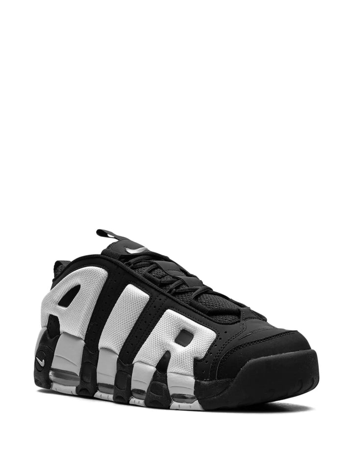 Air More Uptempo Low Black Photon Dust Sneakers