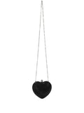 MACH & MACHcrystal heart clutch bag