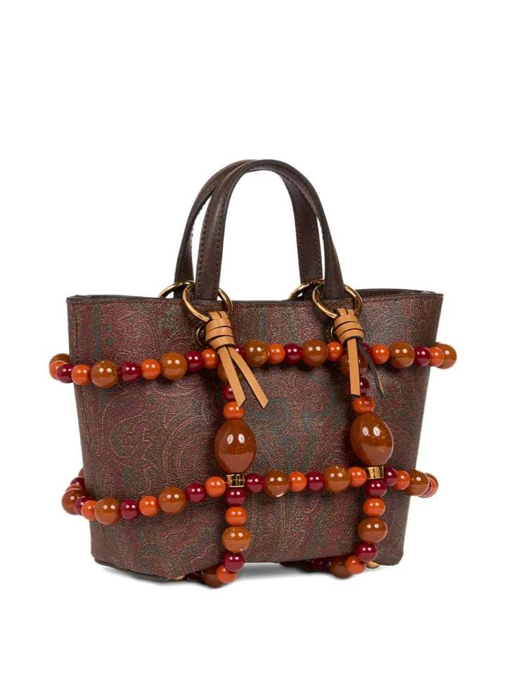 RunwayETROmarble-embellished cage bag