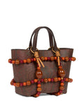 RunwayETROmarble-embellished cage bag