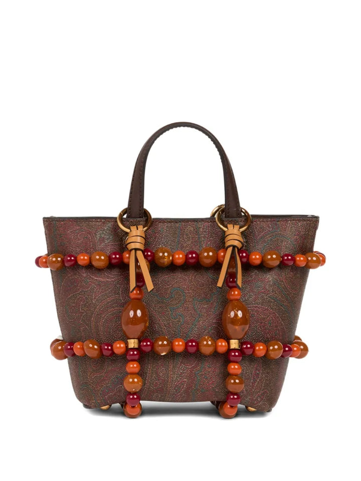 RunwayETROmarble-embellished cage bag