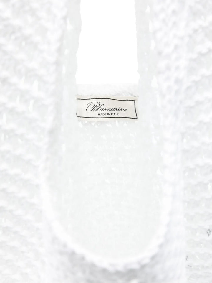 Blumarinelogo-embroidered tote bag