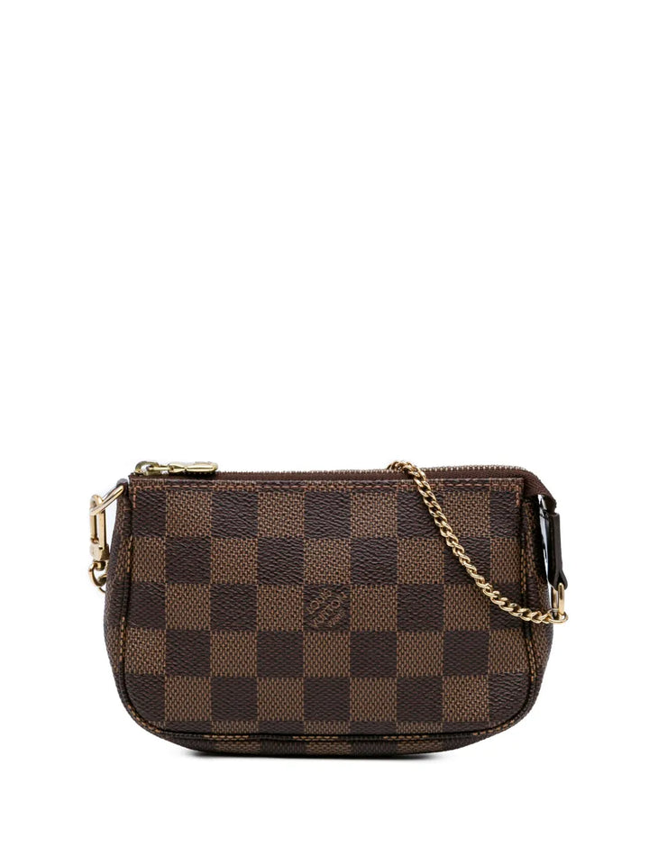 Pre-OwnedLouis Vuitton Pre-Owned2011 Damier Ebene Mini Pochette Accessoires handbag
