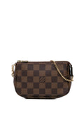 Pre-OwnedLouis Vuitton Pre-Owned2011 Damier Ebene Mini Pochette Accessoires handbag