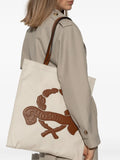 Moschinologo-debossed shoulder bag
