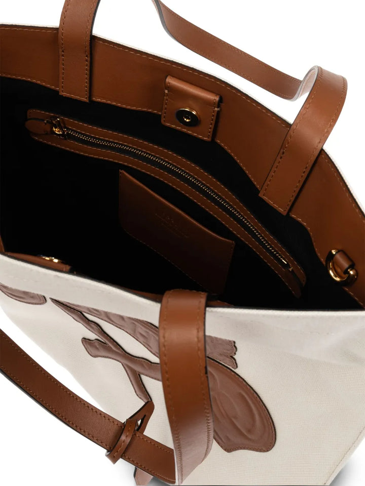 Moschinologo-debossed shoulder bag