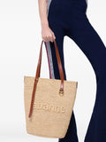 Rabannewoven raffia tote bag
