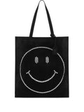 Moschinosmiley-motif tote bag