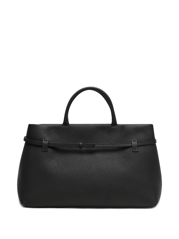Manu Atelierbuckle-fastening leather tote bag