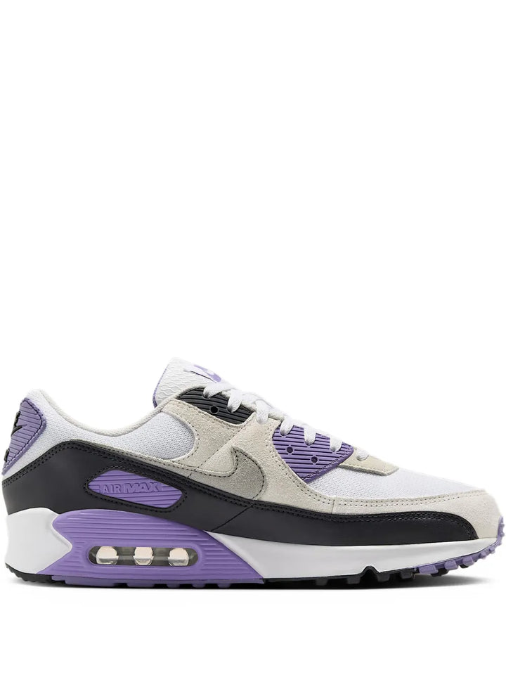 Air Max 90 White/Dusty Amethyst/Photon Dust/Light Smoke Grey Sneakers - mens sneakers
