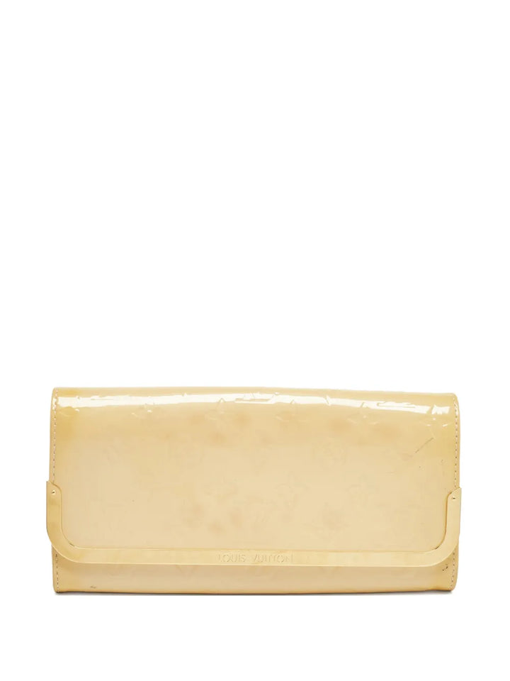 Pre-OwnedLouis Vuitton Pre-Ownedpatent-leather embossed wallet