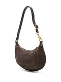 ISABEL MARANTOskan topstitch suede shoulder bag