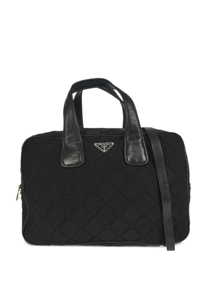 Pre-OwnedPrada Pre-Owned2010s logo-plaque two-way tote bag