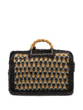 Islabamboo-handle woven bag