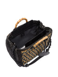 Islabamboo-handle woven bag