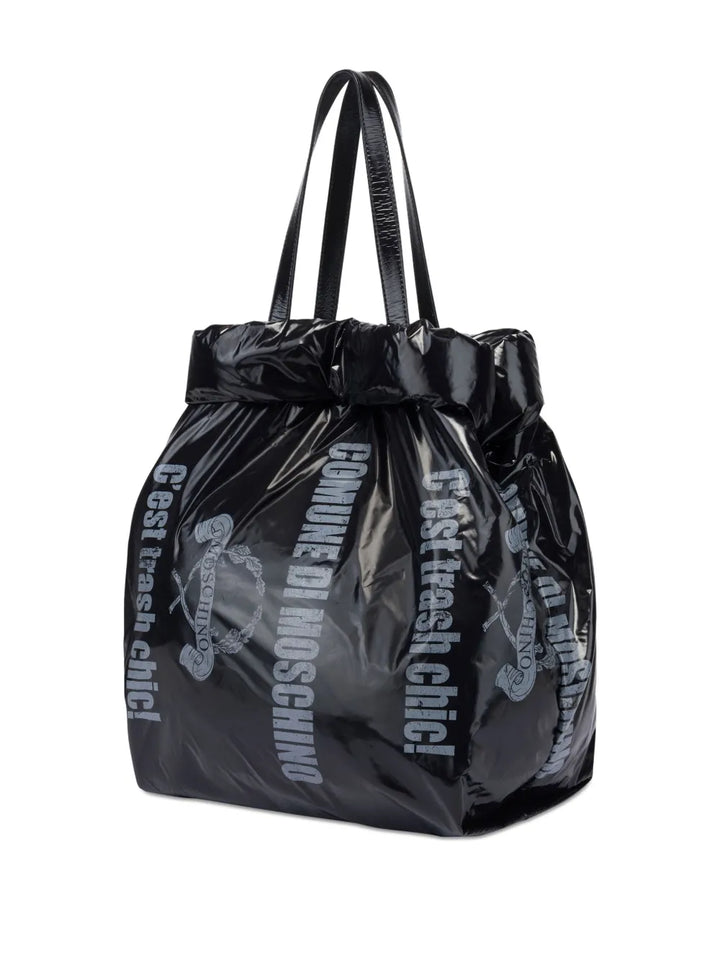 Moschinographic-print tote bag