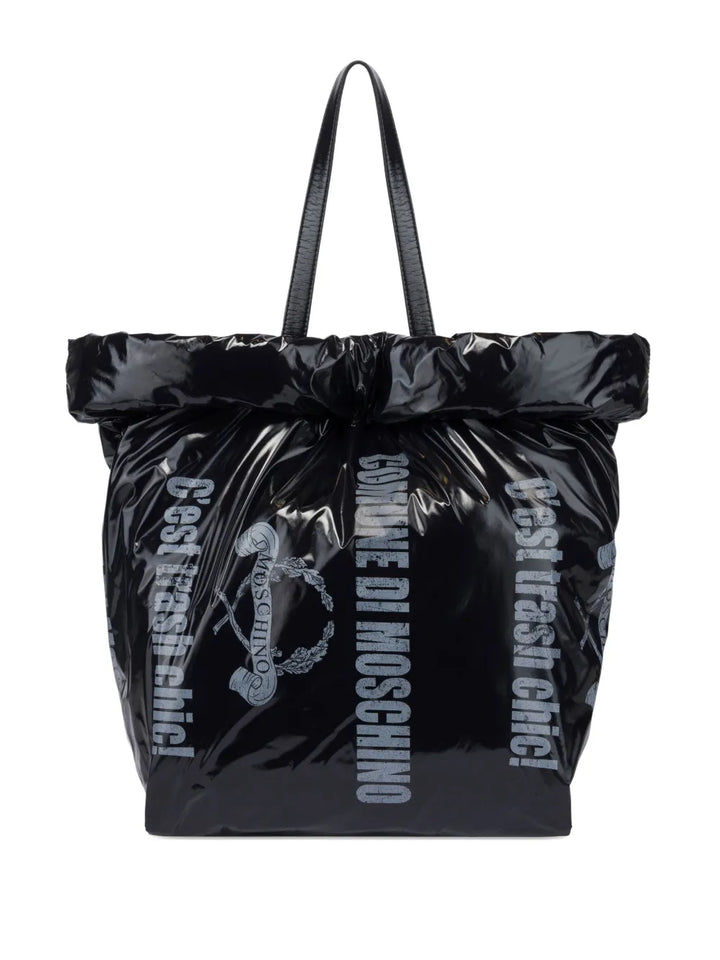 Moschinographic-print tote bag