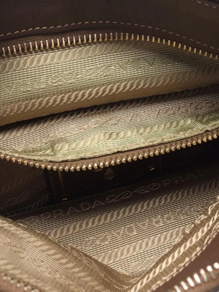 Pre-OwnedPrada Pre-Owned2000s logo-jacquard shoulder bag